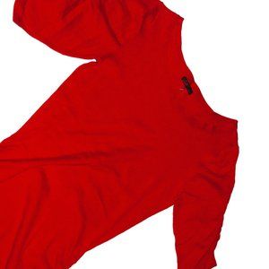 Vintage Red Mini Dress with Sleeves